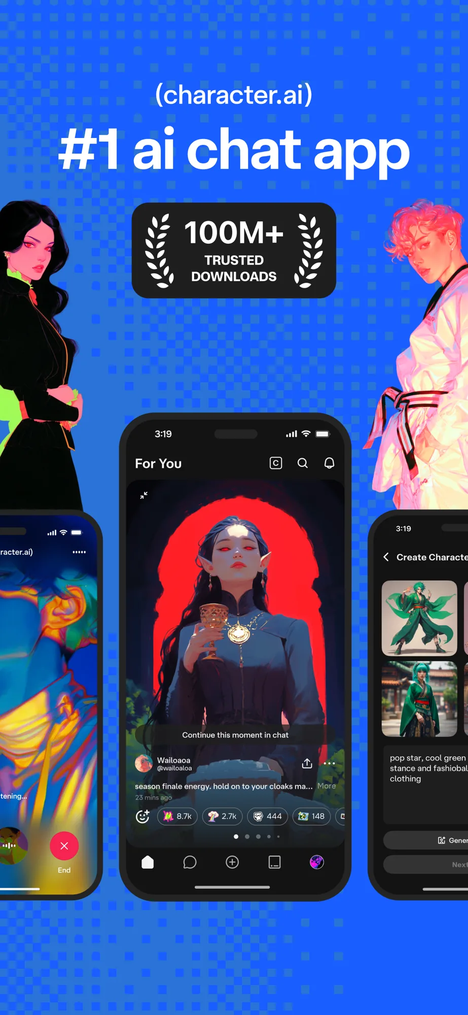 Character.AIのApp Storeスクリーンショット